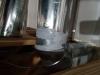 Wrong - Seams at duct elbow are not fully sealed with mastic.