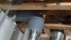 RIght - Seams in duct boot elbow are fully sealed with mastic.