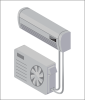 This single-zone mini-split ductless heat pump has only one indoor wall-mounted unit and one outdoor unit.