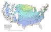 Design Snow Loads Map for the United States, adapted from ASCE 7-10, Figure 7-1 