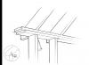 Right - Correct angle for installing an engineered structural screw to secure a rafter to a wall for hurricane resistance. 