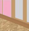 Insulate the porch-attic wall making sure the insulation fully aligns with the inside wall sheathing