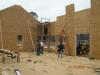 Walls are being assembled at this SIP house