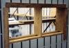 Window and door rough openings in the ICF wall are surrounded with pressure-treated wood