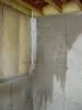 Because the above-grade potions of the wall lack exterior insulation, condensation and even ice form during cold winter conditions