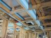 Prepare chase with adhesive for bottom insulation