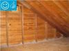 Right - The wall top plates are sealed with foam before installing insulation on the ceiling deck