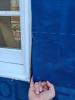 Wrong - Tape flashing is missing around window frame.