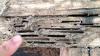This window frame shows extensive termite damage