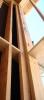 Using dry wall clips or a 1x nailer strip to avoid the third stud in corners provides more room for insulation and reduces lumber.