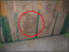 Wet-applied insulation that is still drying.
