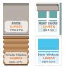 Window coverings like insulated blinds, cellular shades, sun-blocking roller shades, and low-e storm windows can provide heating and cooling energy savings