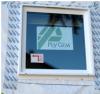 Window flashing is overlapped to  provide a continuous drainage plane.