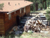 Wrong – Combustible materials near a deck can ignite the deck and the home.