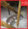 Wrong: Duct is hung between truss members by strapping and not buried