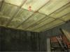 Right - The ceiling above the garage is air-sealed and insulated with spray foam.
