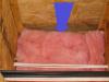 Misaligned floor insulation