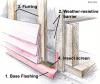 Furring strips provide drainage gap behind lap siding; screen is added at bottom and top to prevent entry of insects and wildfire embers